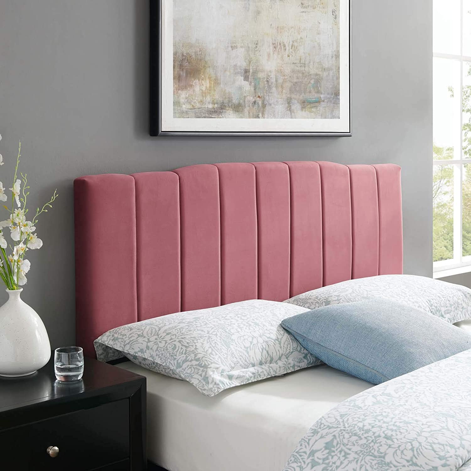 Modway Camilla Channel Tufted Full/Queen Performance Velvet Headboard | Headboards | 