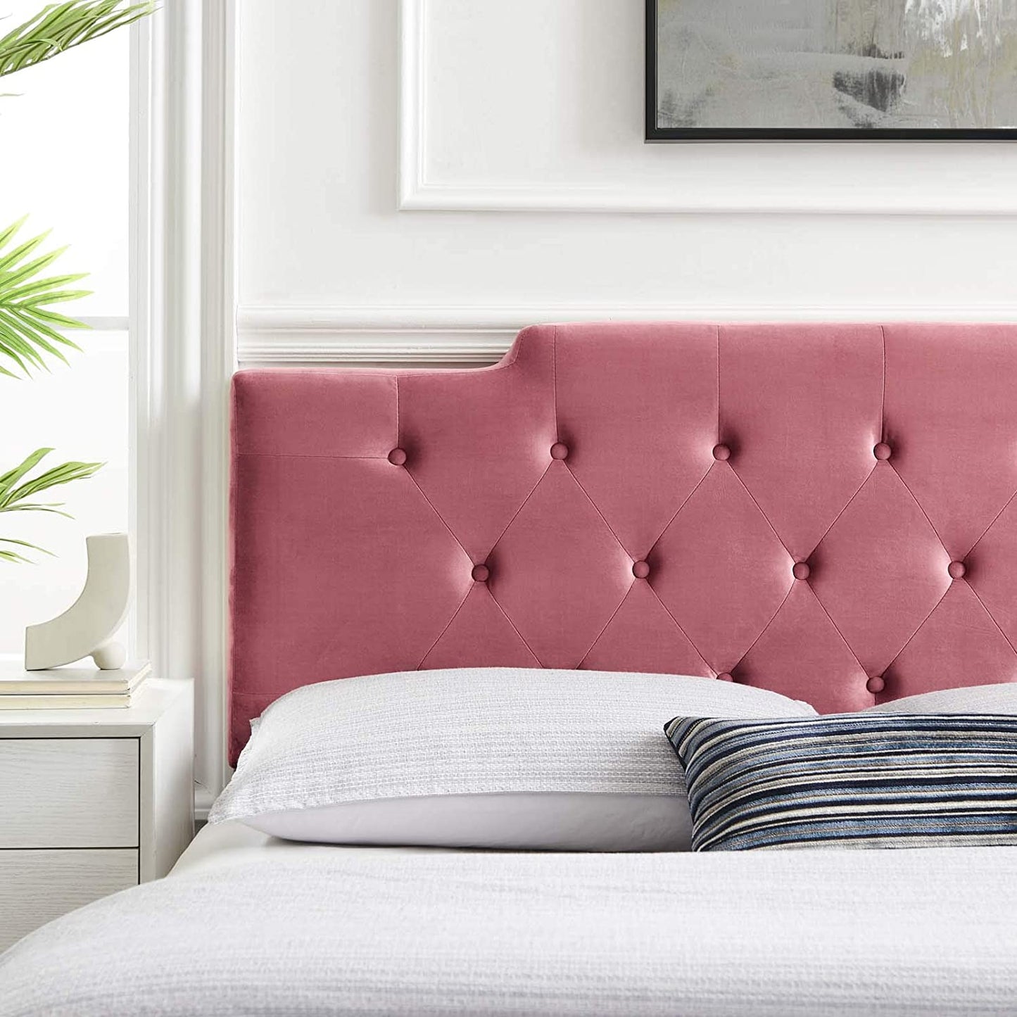 Modway Juliet Tufted Full/Queen Performance Velvet Headboard | Headboards | Modishstore-19