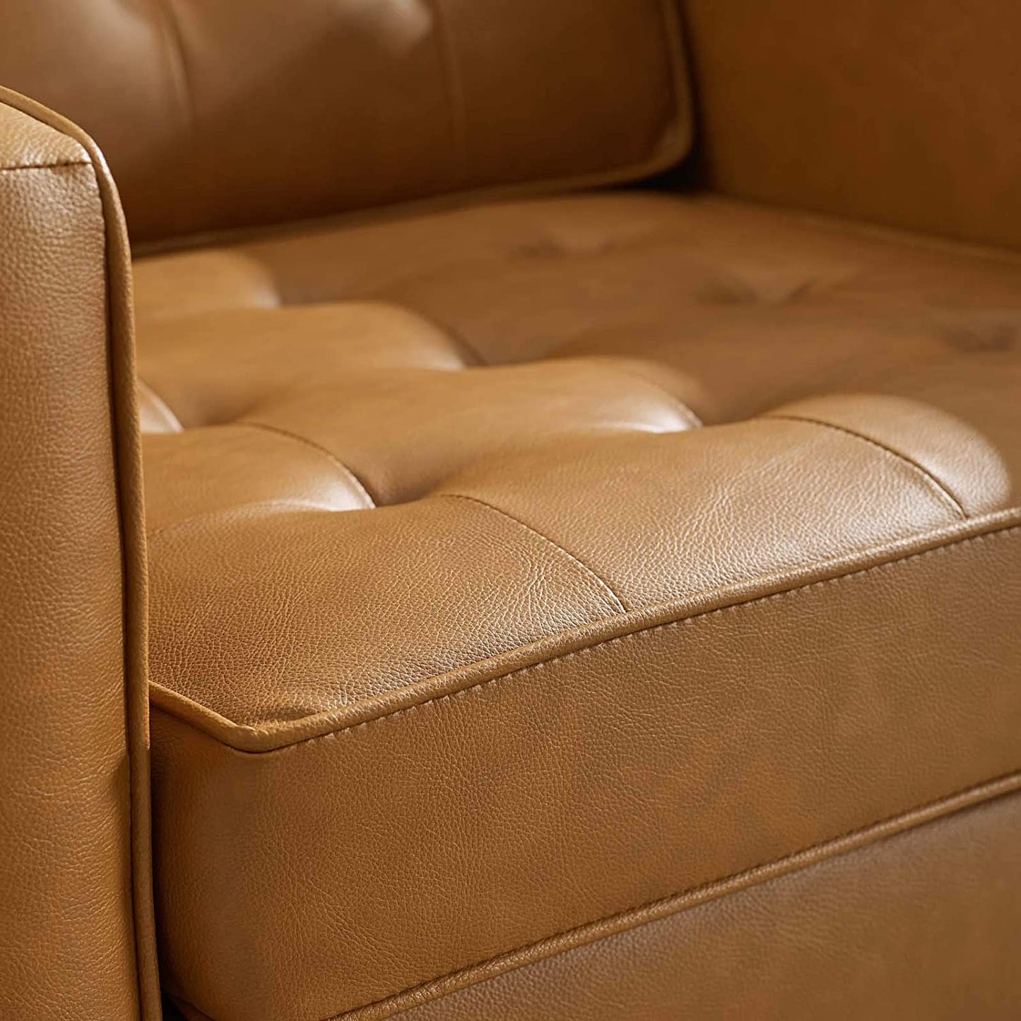 Modway Loft Tufted Upholstered Faux Leather Armchair | Armchairs | Modishstore-25
