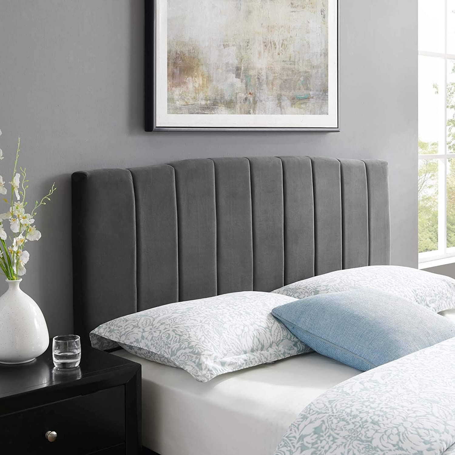 Modway Camilla Channel Tufted Full/Queen Performance Velvet Headboard | Headboards | 