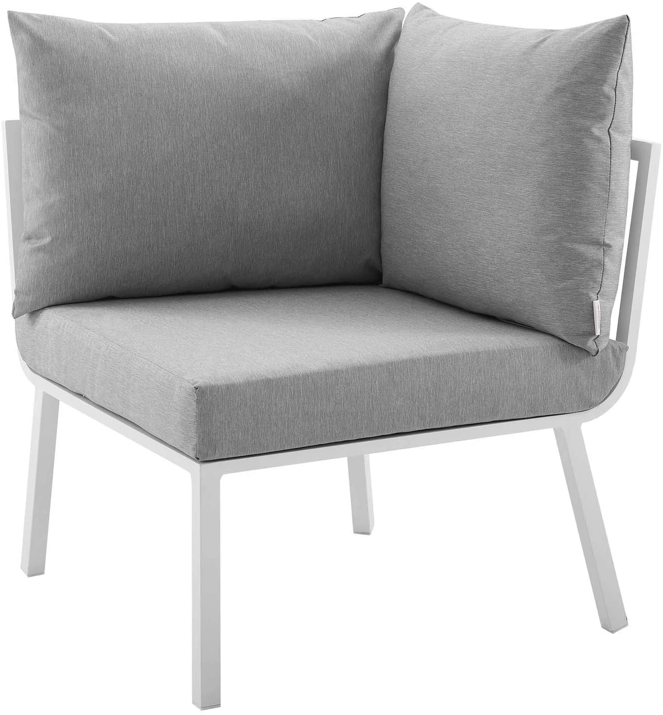 Modway Riverside 2 Piece Outdoor Patio Aluminum Sectional Sofa Set | Outdoor Sofas, Loveseats & Sectionals | Modishstore-35