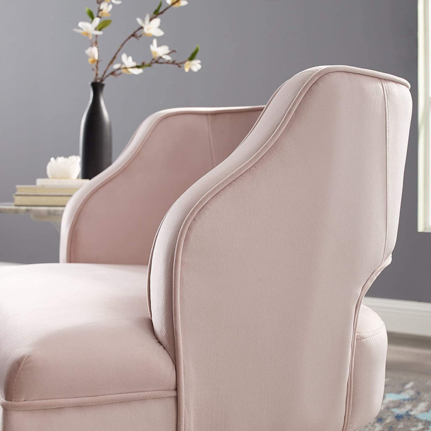 Modway Traipse Button Tufted Open Back Performance Velvet Armchair | Armchairs | Modishstore-32