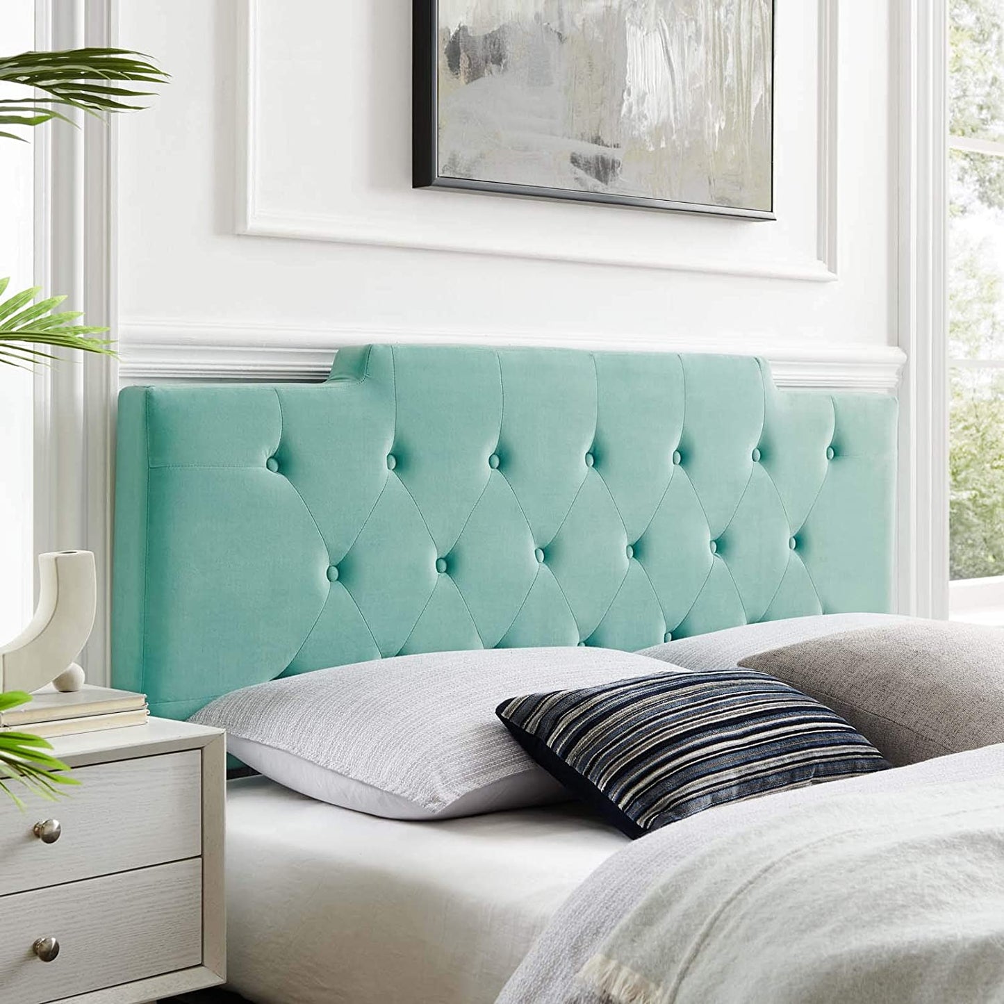 Modway Juliet Tufted Full/Queen Performance Velvet Headboard | Headboards | Modishstore-7