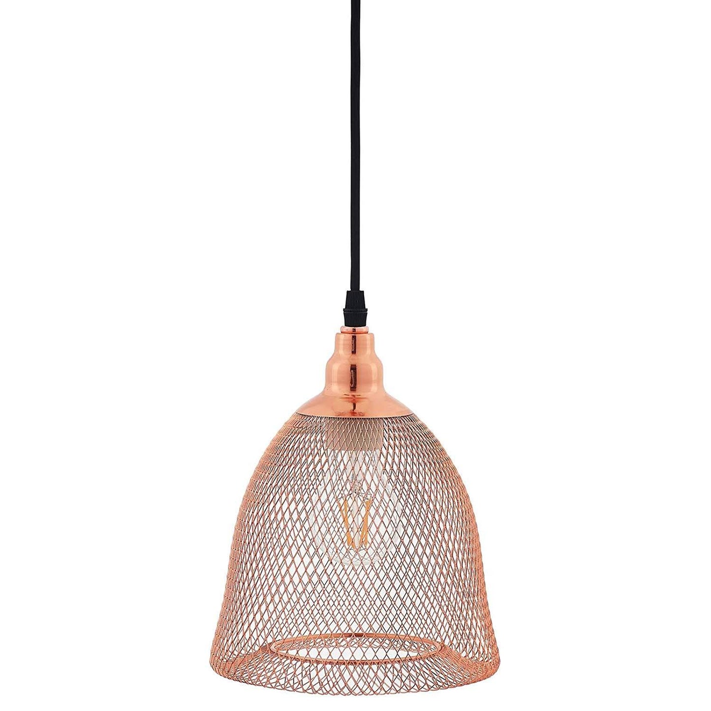 Modway Glimmer Bell-Shaped Rose Gold Pendant Light