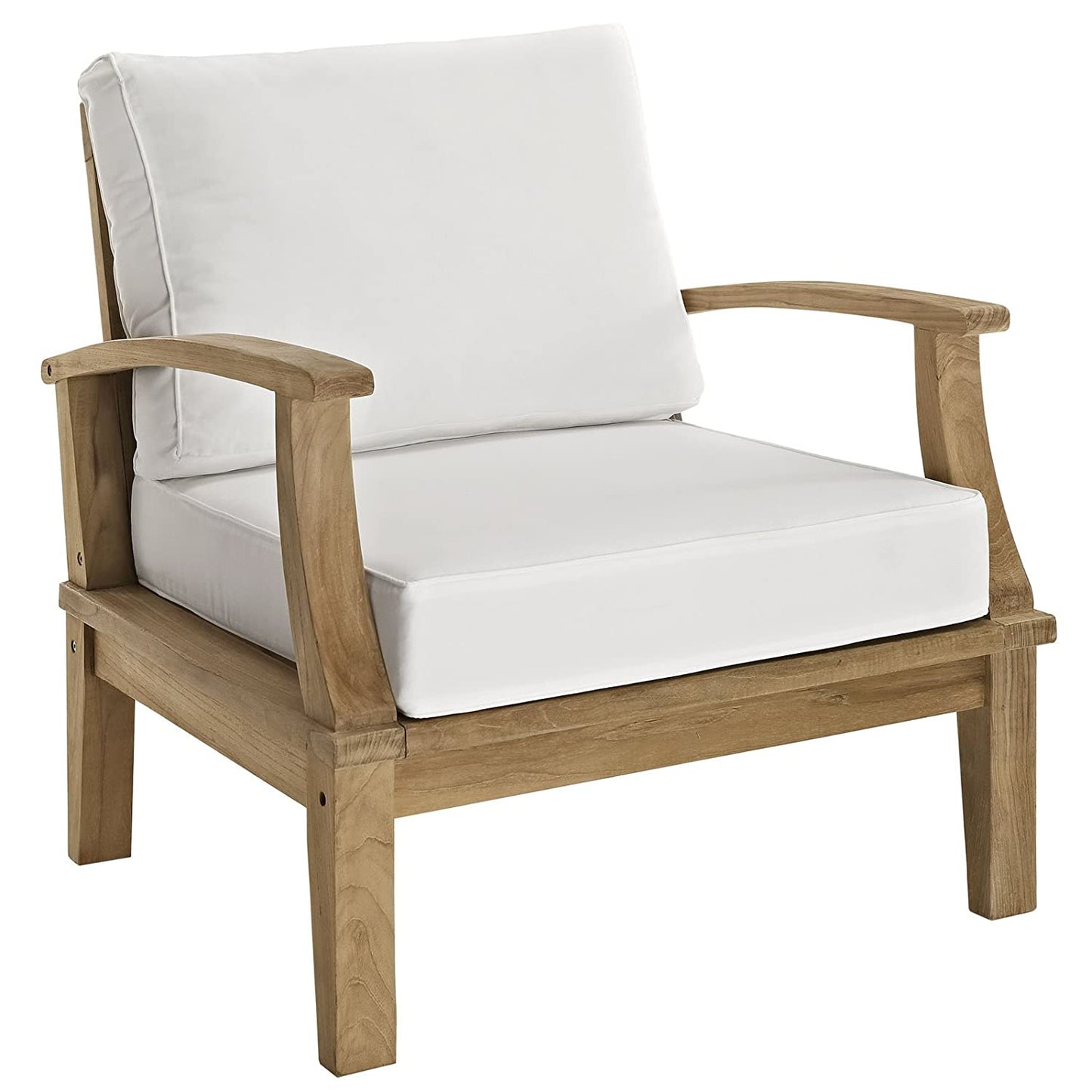 Modway Marina 6 Piece Outdoor Patio Teak Sofa Set | Outdoor Sofas, Loveseats & Sectionals | Modishstore-5