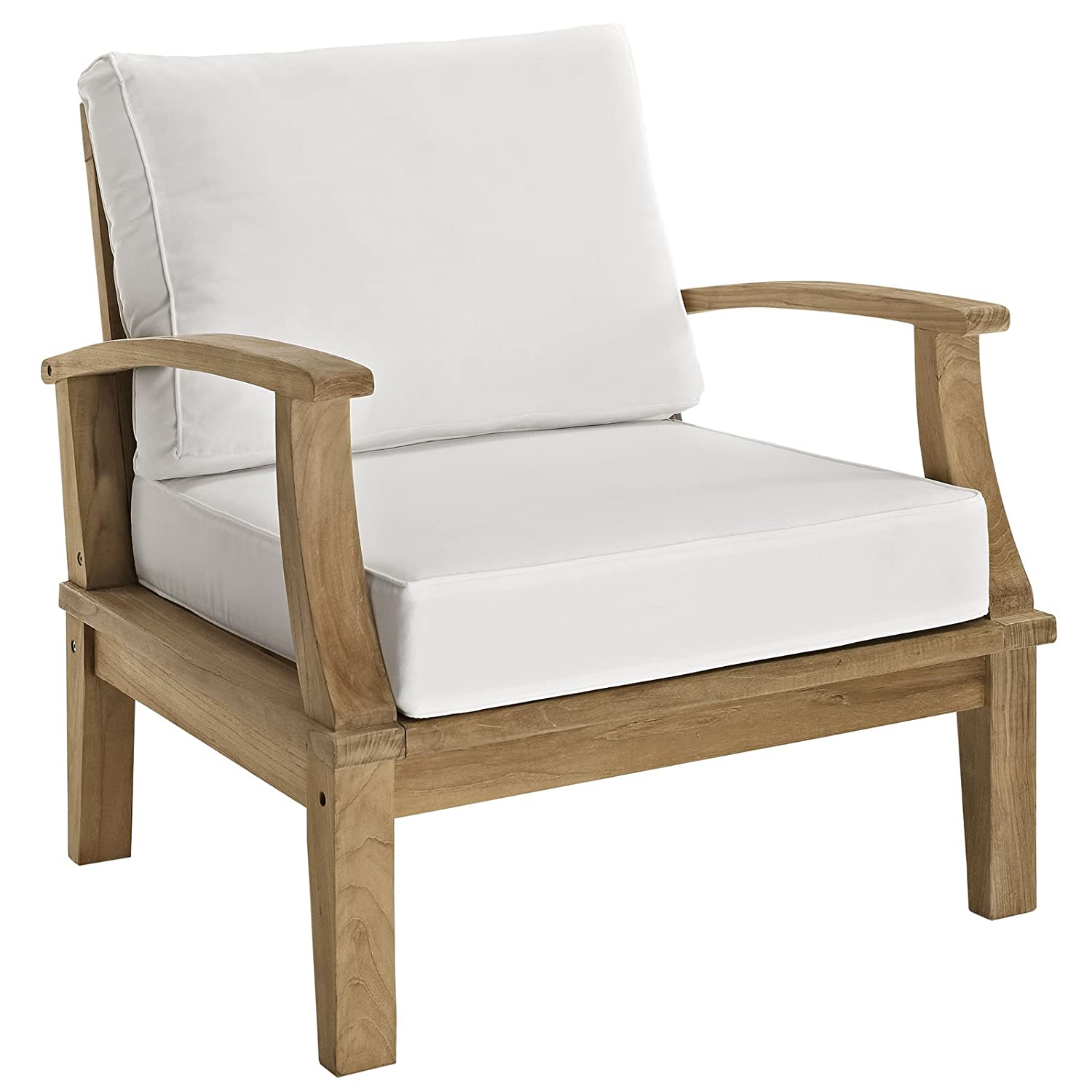 Modway Marina 6 Piece Outdoor Patio Teak Sofa Set | Outdoor Sofas, Loveseats & Sectionals | Modishstore-5