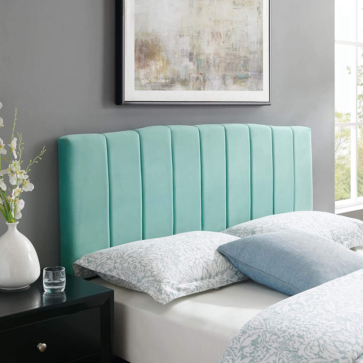 Modway Camilla Channel Tufted Full/Queen Performance Velvet Headboard | Headboards | 