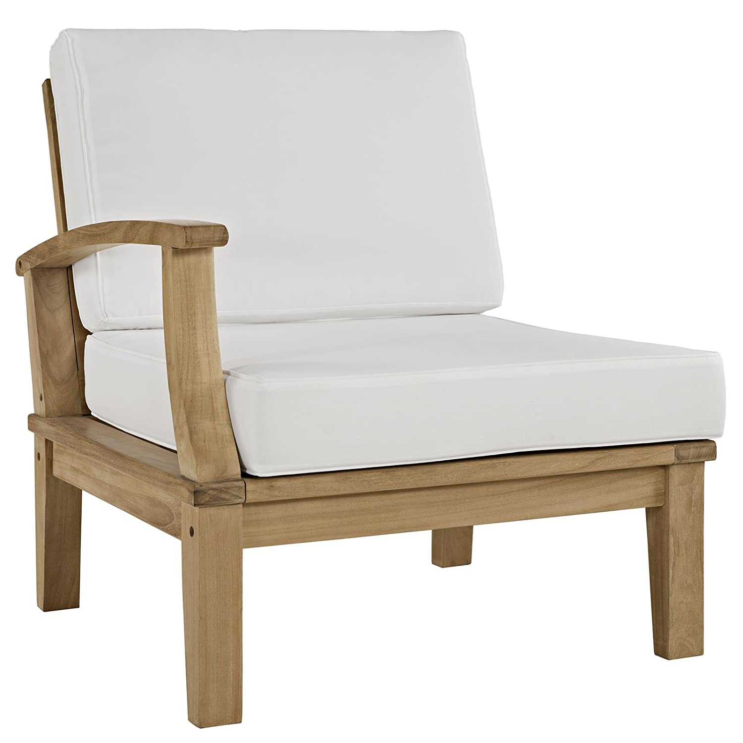Modway Marina 6 Piece Outdoor Patio Teak Sofa Set | Outdoor Sofas, Loveseats & Sectionals | Modishstore-7