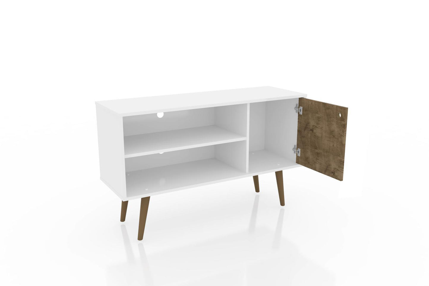 Manhattan Comfort Liberty 42.52" Mid Century - Modern TV Stand with 2 Shelves and 1 Door