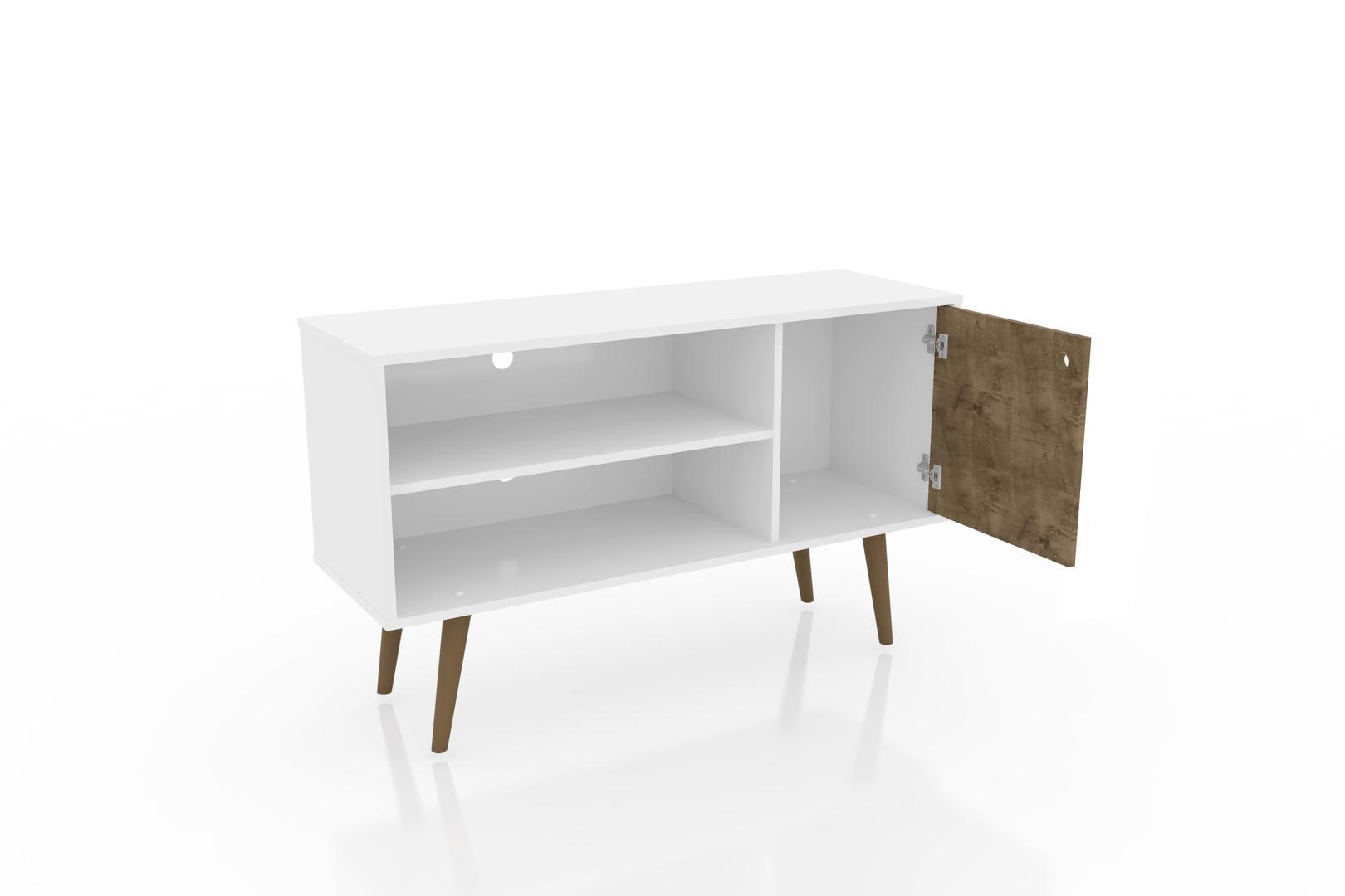 Manhattan Comfort Liberty 42.52" Mid Century - Modern TV Stand with 2 Shelves and 1 Door