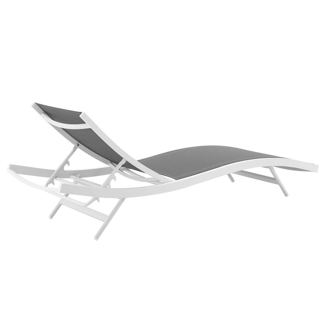 Modway Glimpse Outdoor Patio Mesh Chaise Lounge Set of 2 | Outdoor Recliners & Lounge Chairs | 