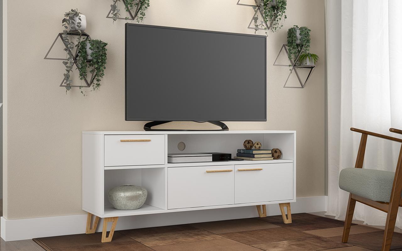 Manhattan Comfort Doris 53.14" Mid Century Modern TV Stand with 1- Drawer