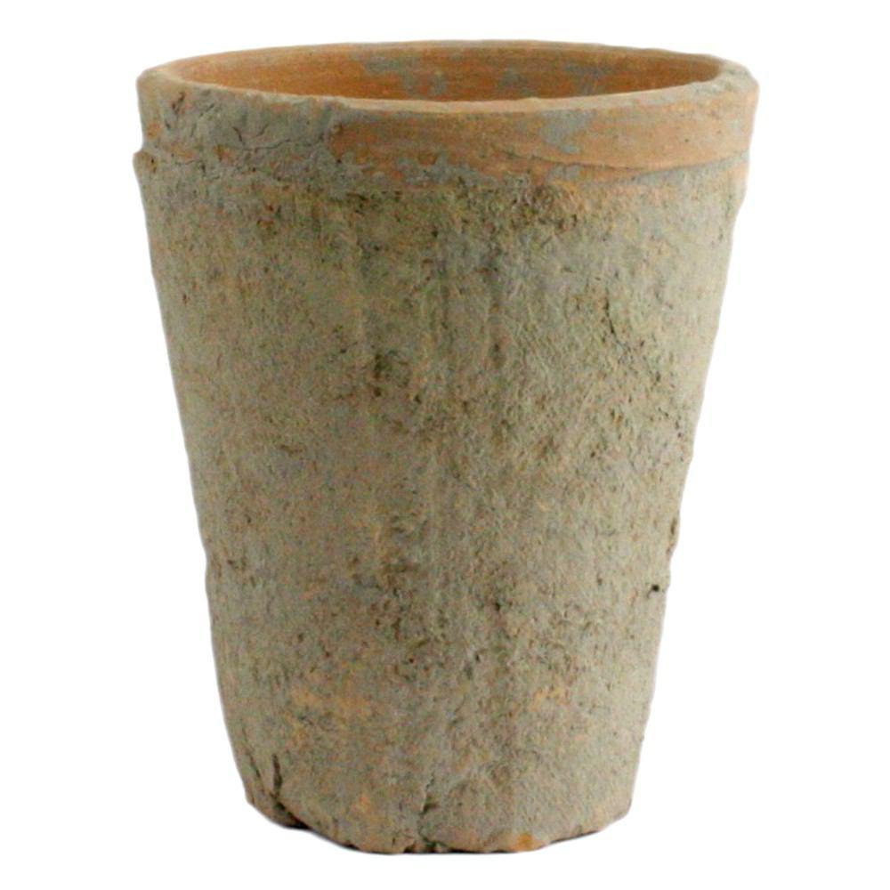 HomArt Rustic Terra Cotta Rose Pot - Small - Set of 12 - Antique Red