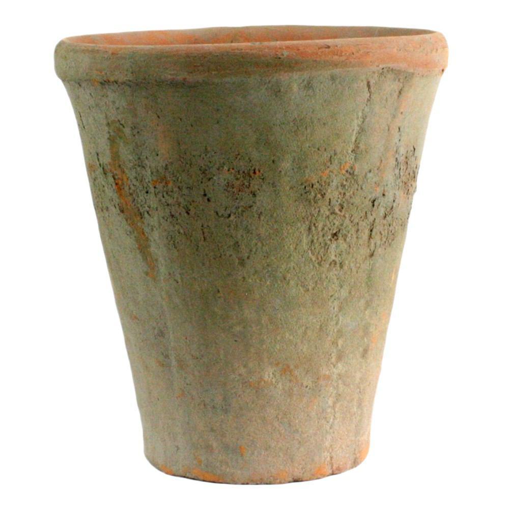 HomArt Rustic Terra Cotta Rose Pot - Med - Set of 6 - Antique Red