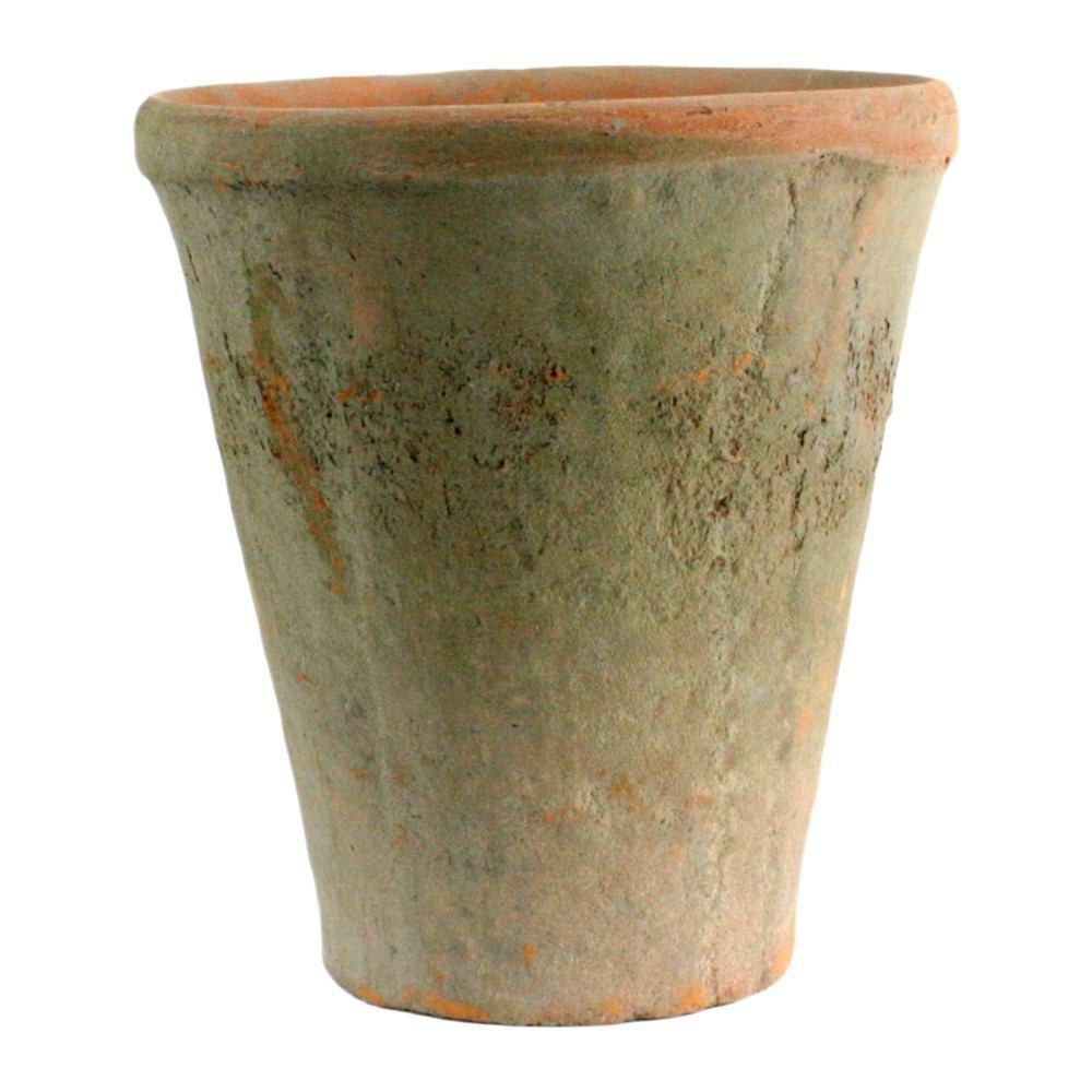 HomArt Rustic Terra Cotta Rose Pot - Large - Set of 6 - Antique Red