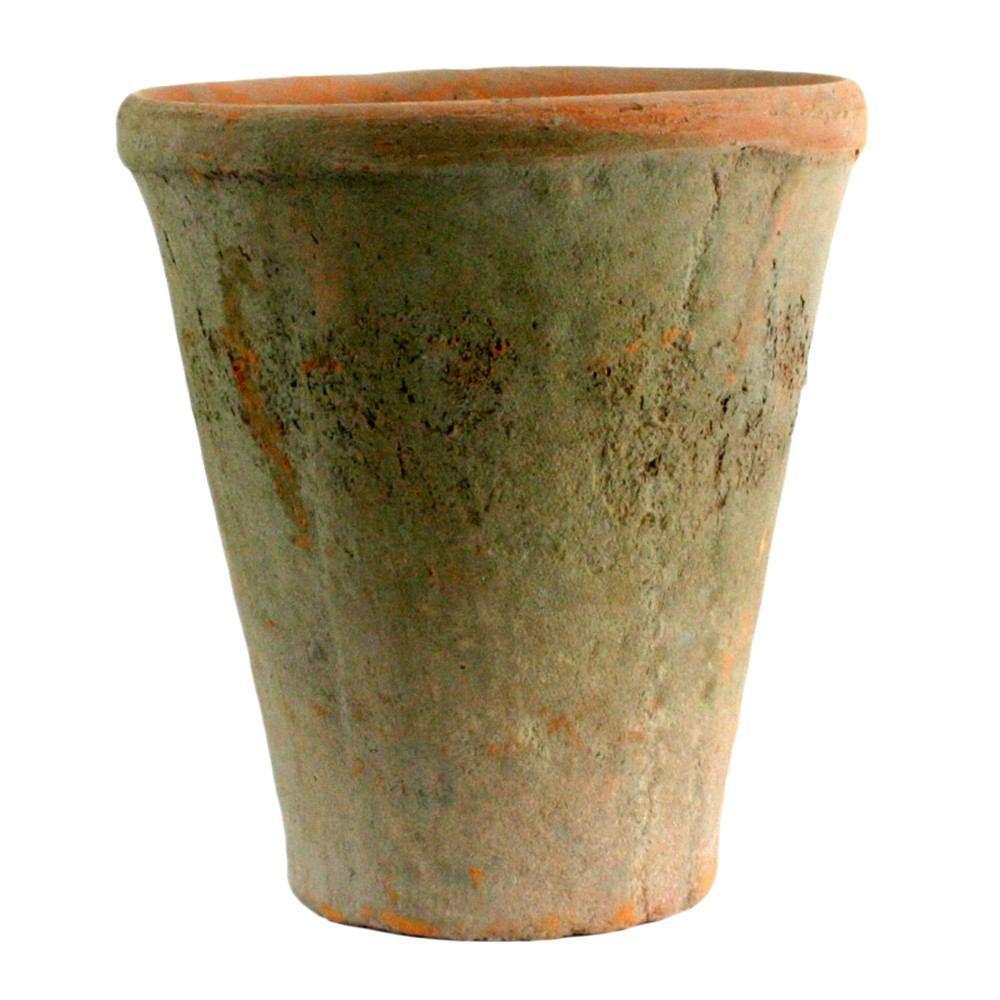 HomArt Rustic Terra Cotta Rose Pot - Grande - Set of 2 - Antique Red