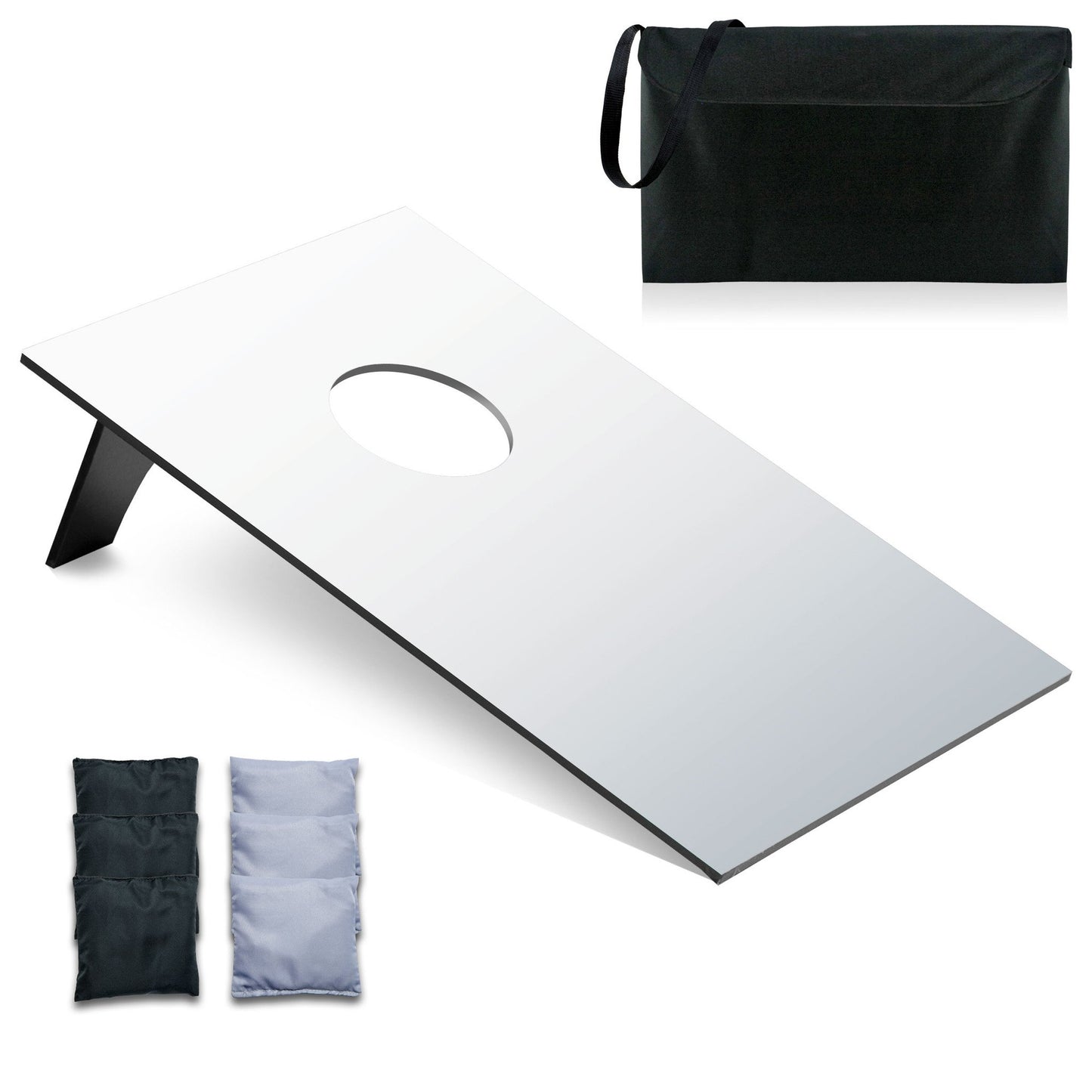 Picnic Time Bean Bag Throw Plain White