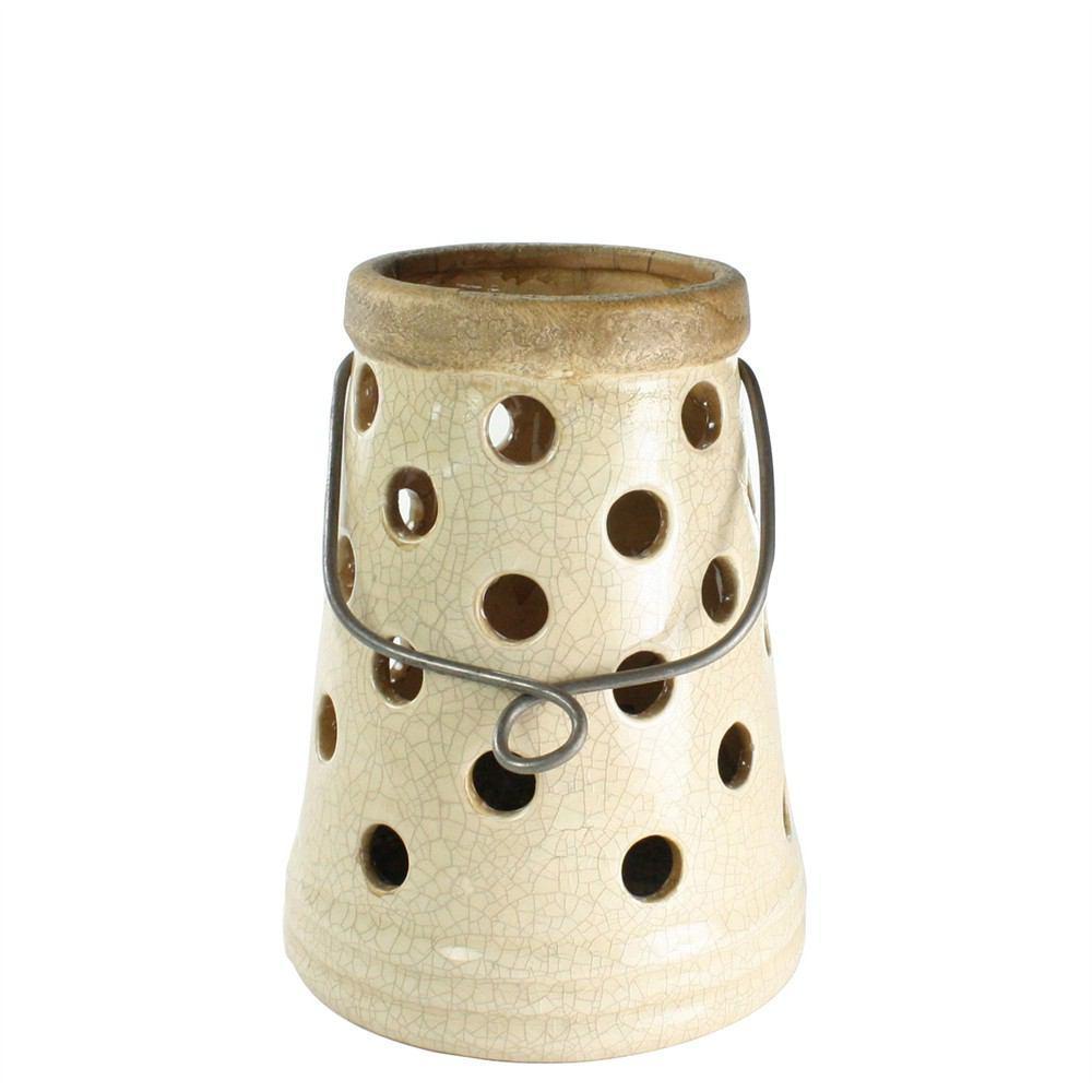 HomArt Baxter Hanging Lantern - Antique White - Small