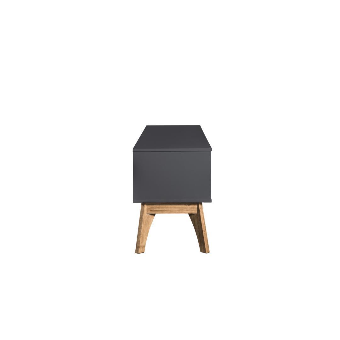 Manhattan Comfort Rustic Mid-Century Modern 3-Drawer Jackie 59.05" TV Stand