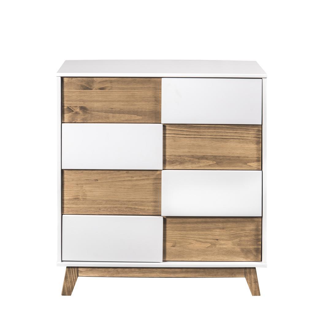 Manhattan Comfort Mid- Century Rustic Modern 4-Drawer Livonia 31.49" Wide Dresser 2.0