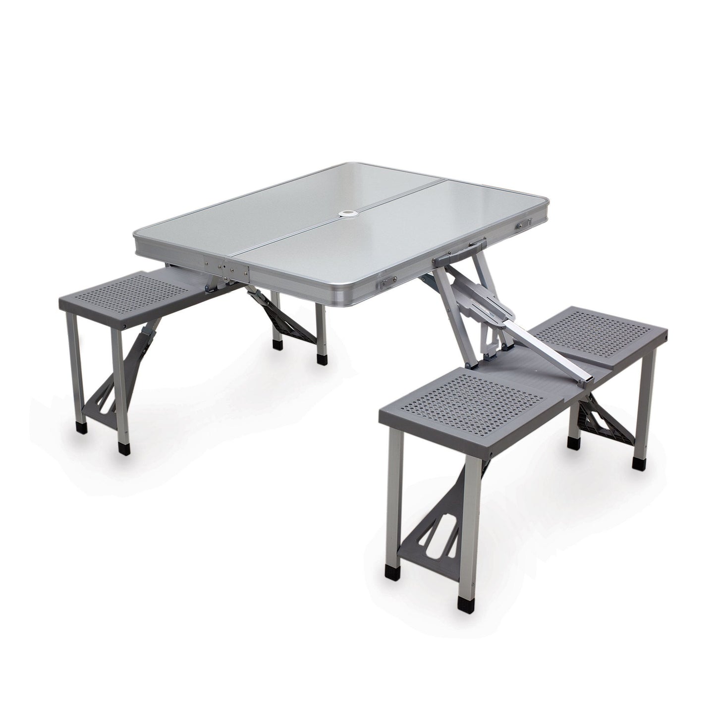 Picnic Time Aluminum Picnic Table Portable Table and Seats