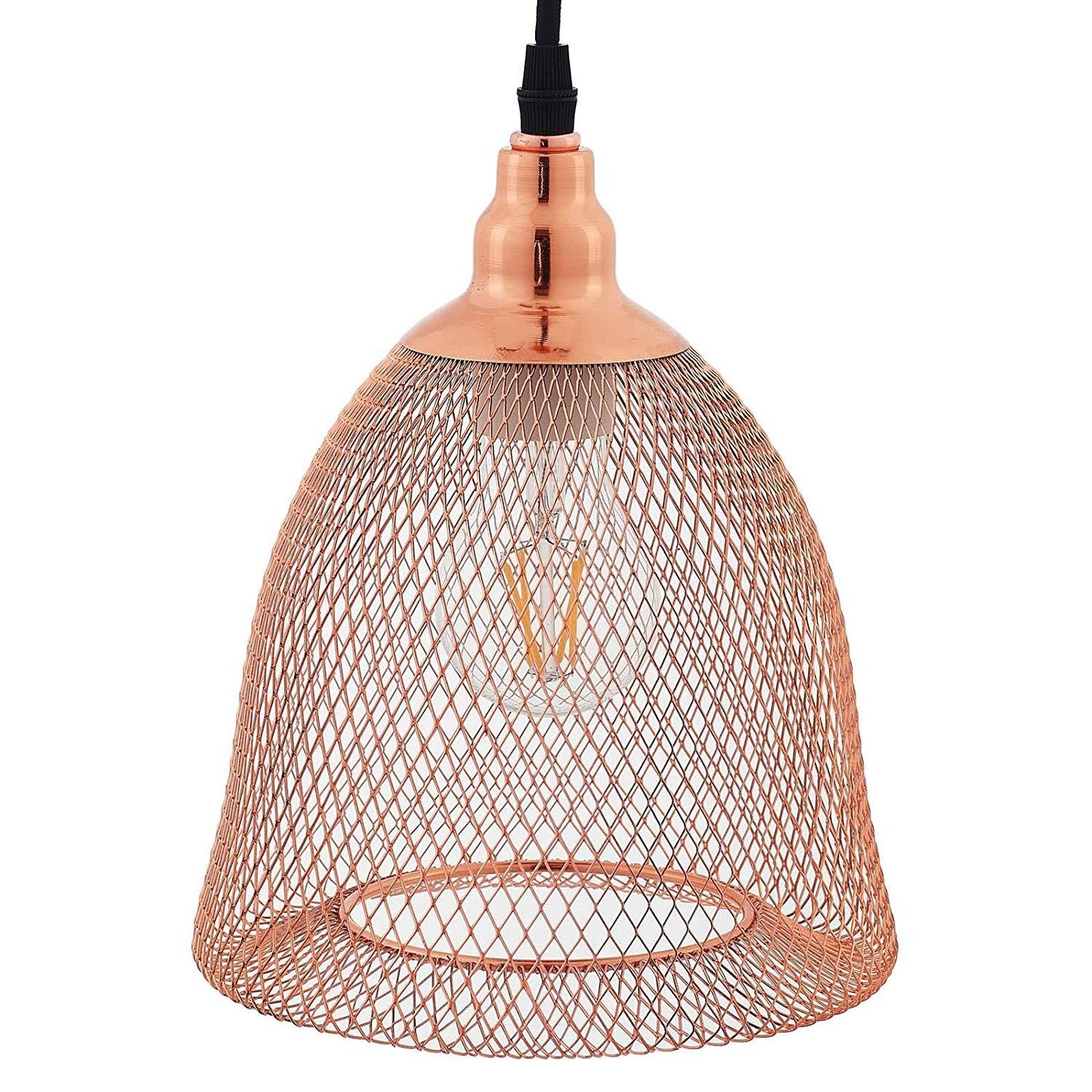 Modway Glimmer Bell-Shaped Rose Gold Pendant Light