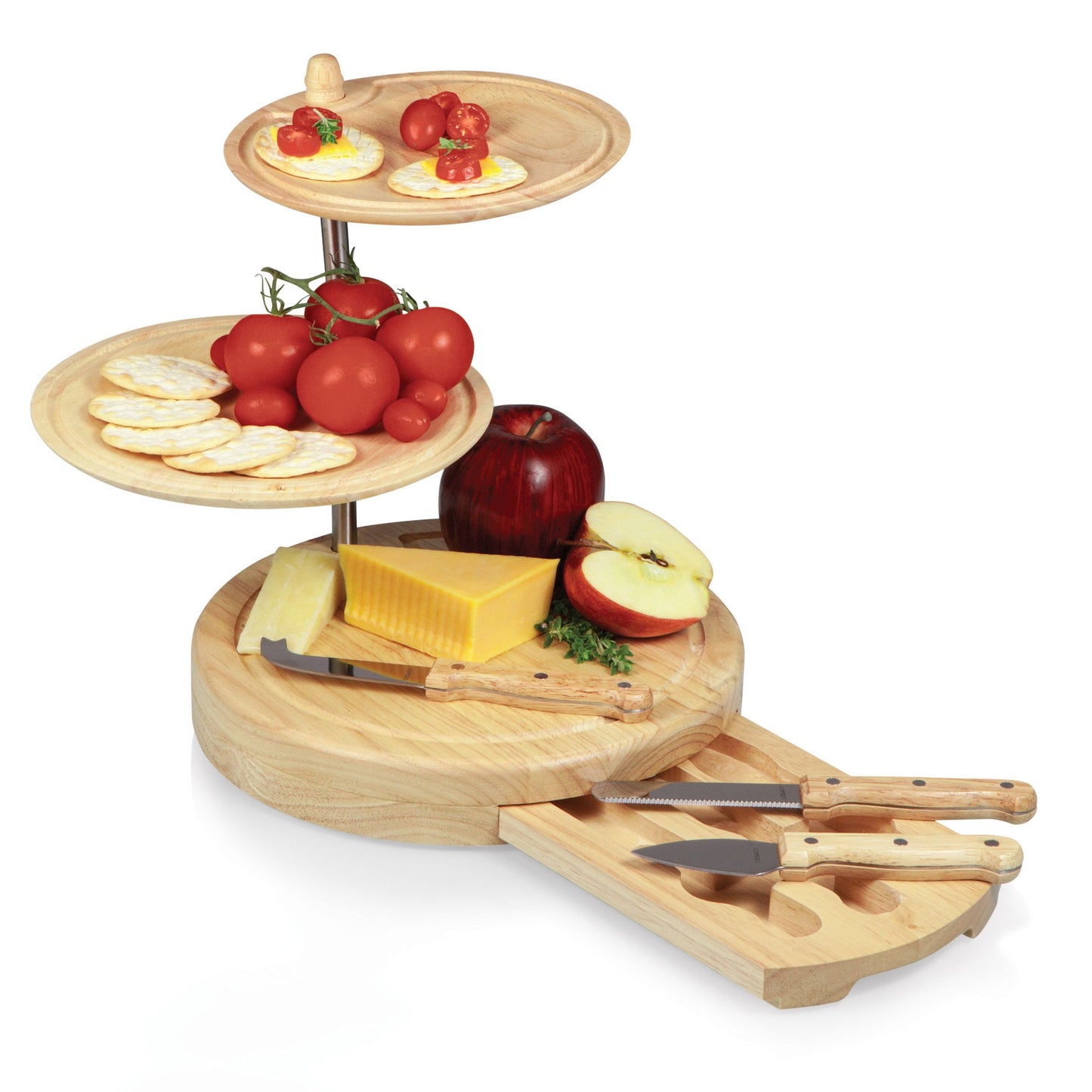 Picnic Time Regalio Serving Tray and Cheese Board - Set of 2