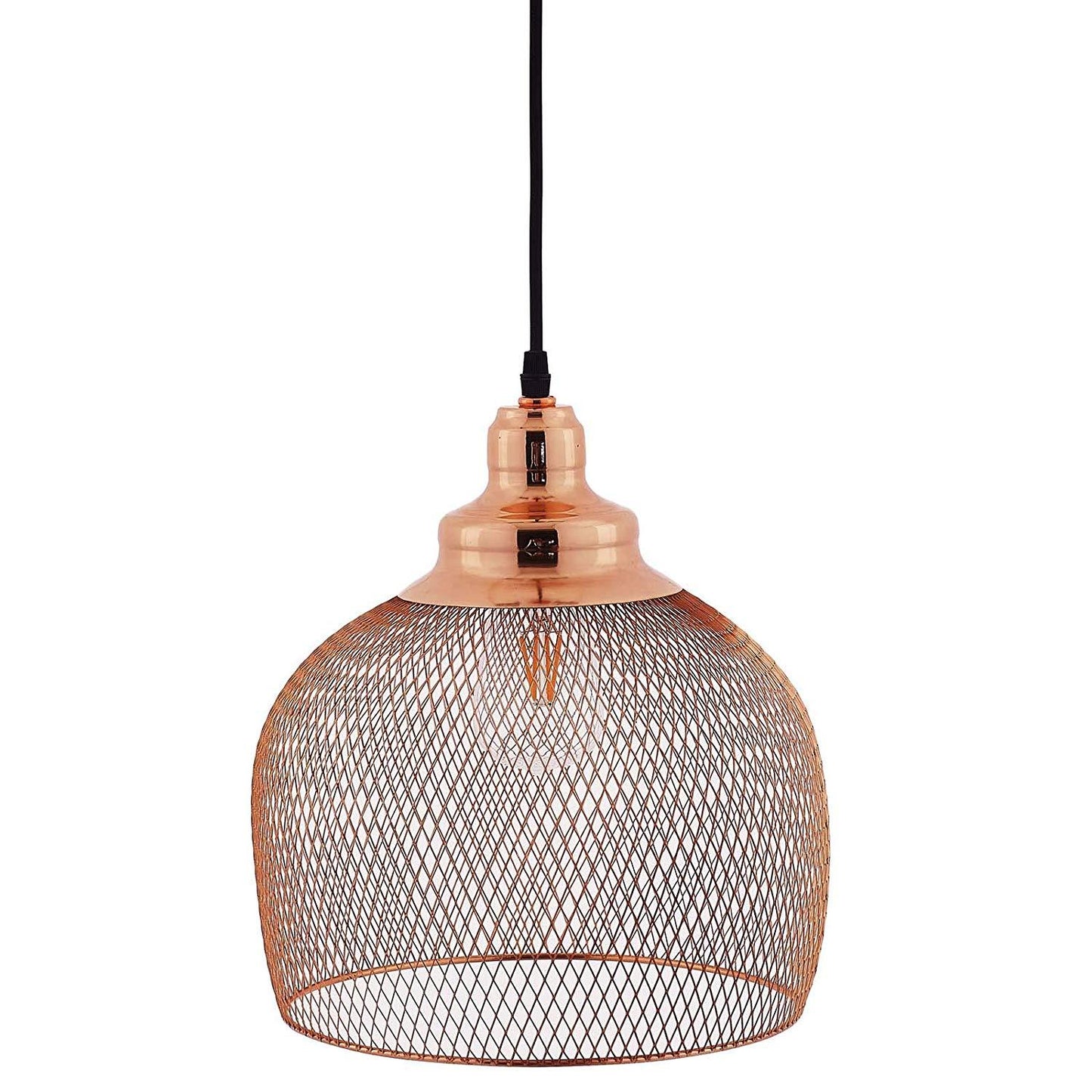 Modway Glimmer Half-Sphere Rose Gold Pendant Light