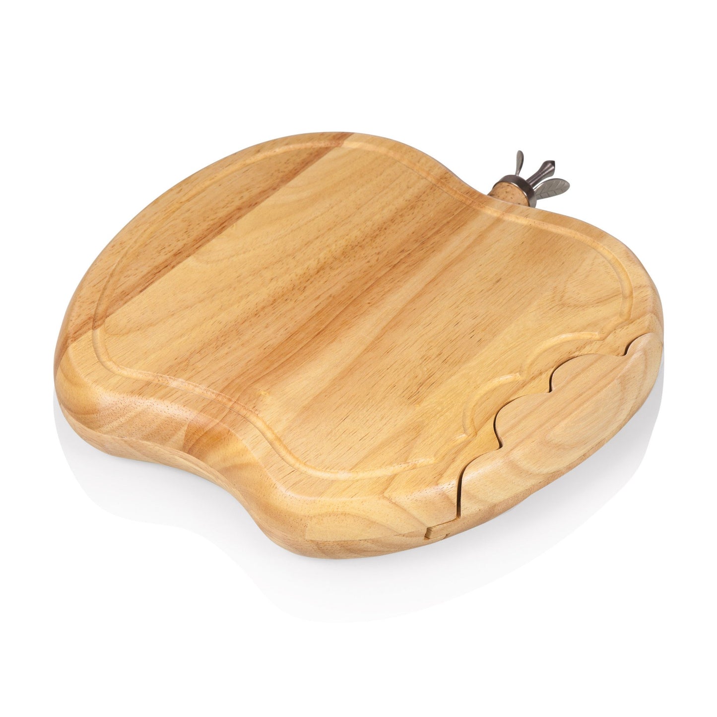 Picnic Time Apple Cheese Board and Tools Set - Set of 2