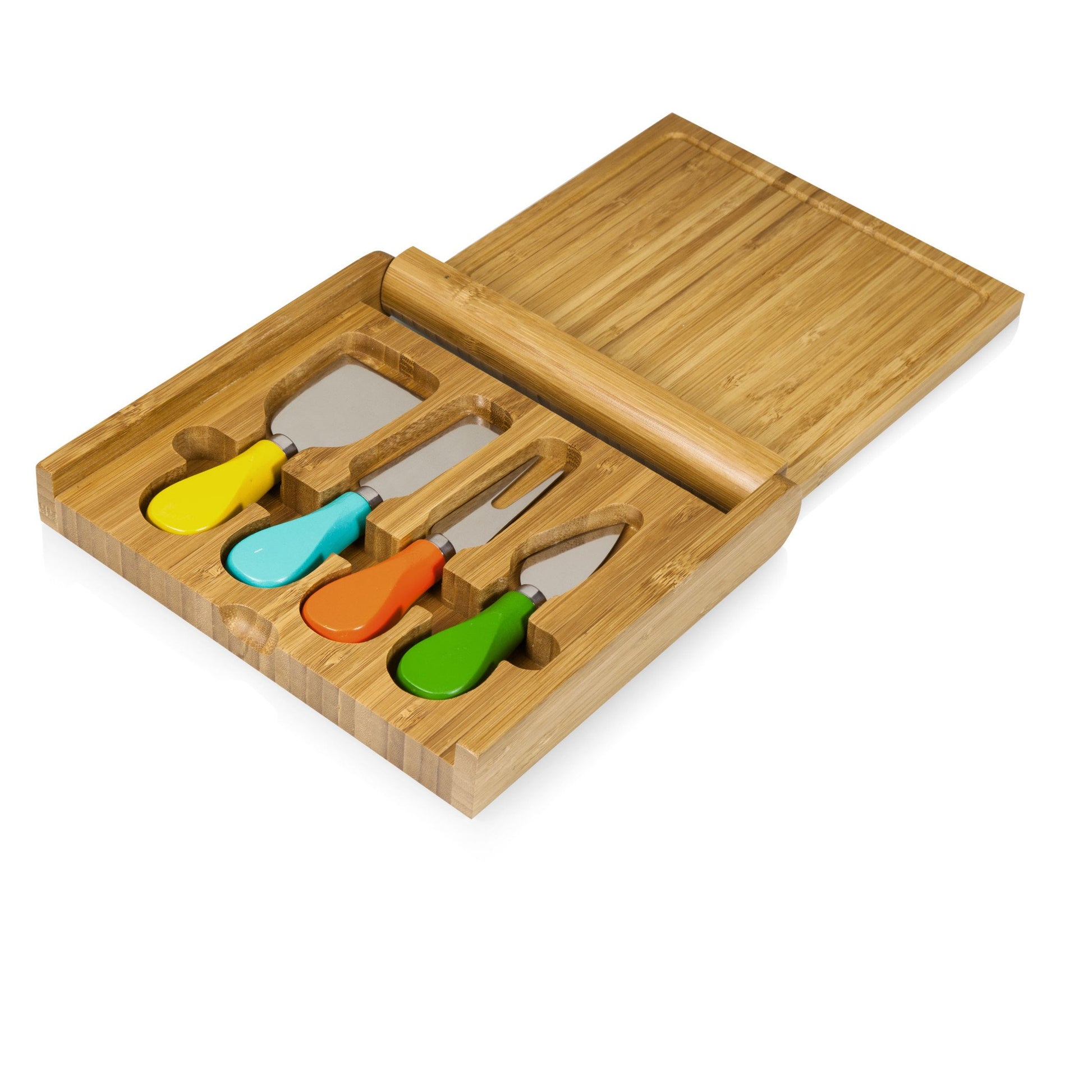 Picnic Time Carnaval Folding Cheese Board and Tools Set - Set of 2