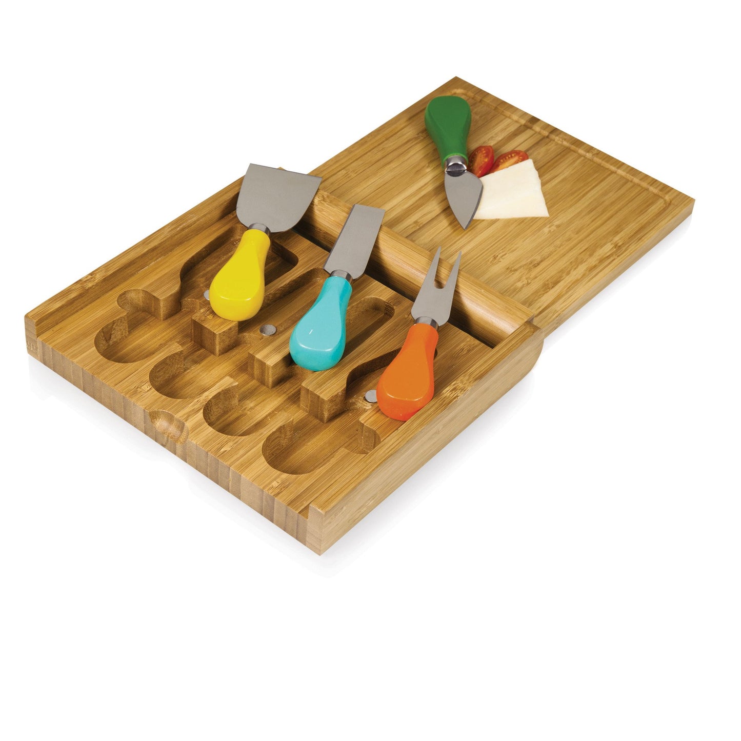 Picnic Time Carnaval Folding Cheese Board and Tools Set - Set of 2