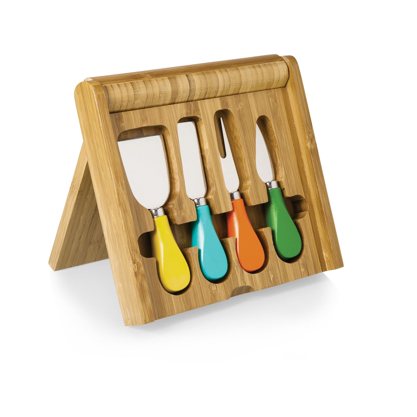 Picnic Time Carnaval Folding Cheese Board and Tools Set - Set of 2