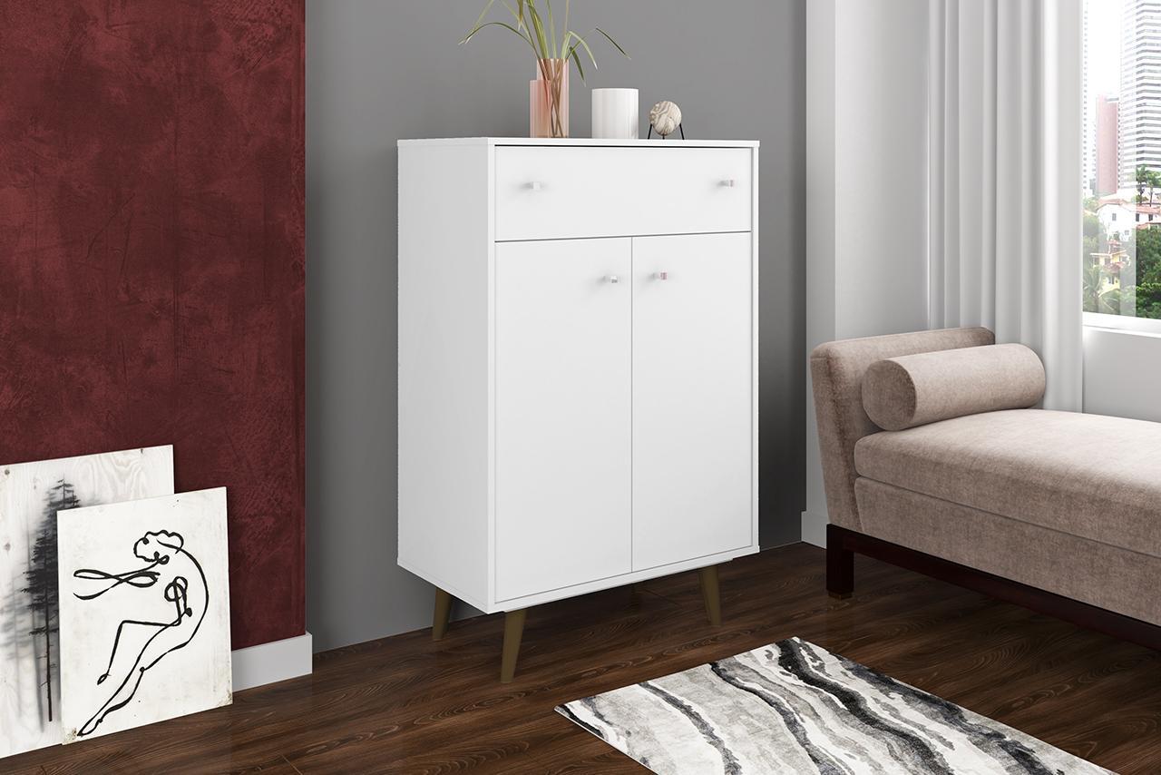Manhattan Comfort Liberty 1-Drawer 28.07" Storage Cabinet
