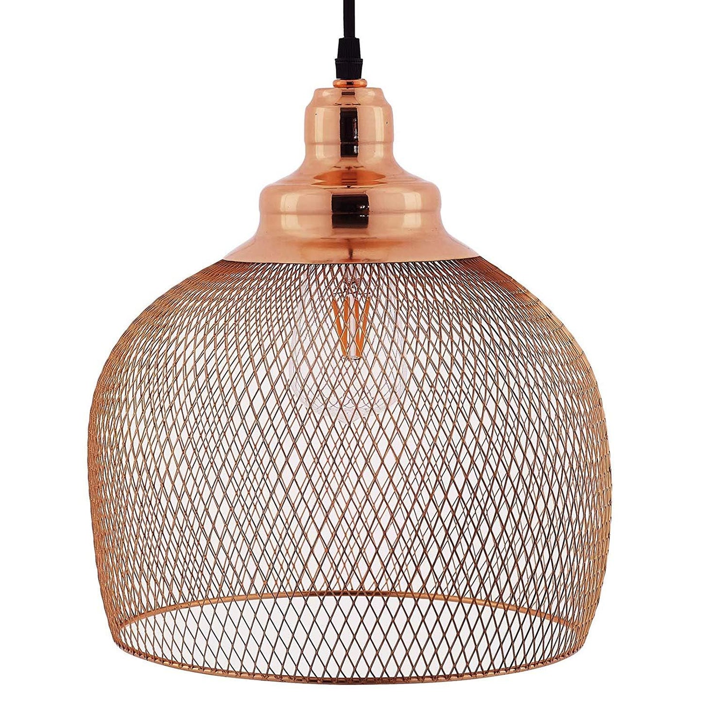 Modway Glimmer Half-Sphere Rose Gold Pendant Light