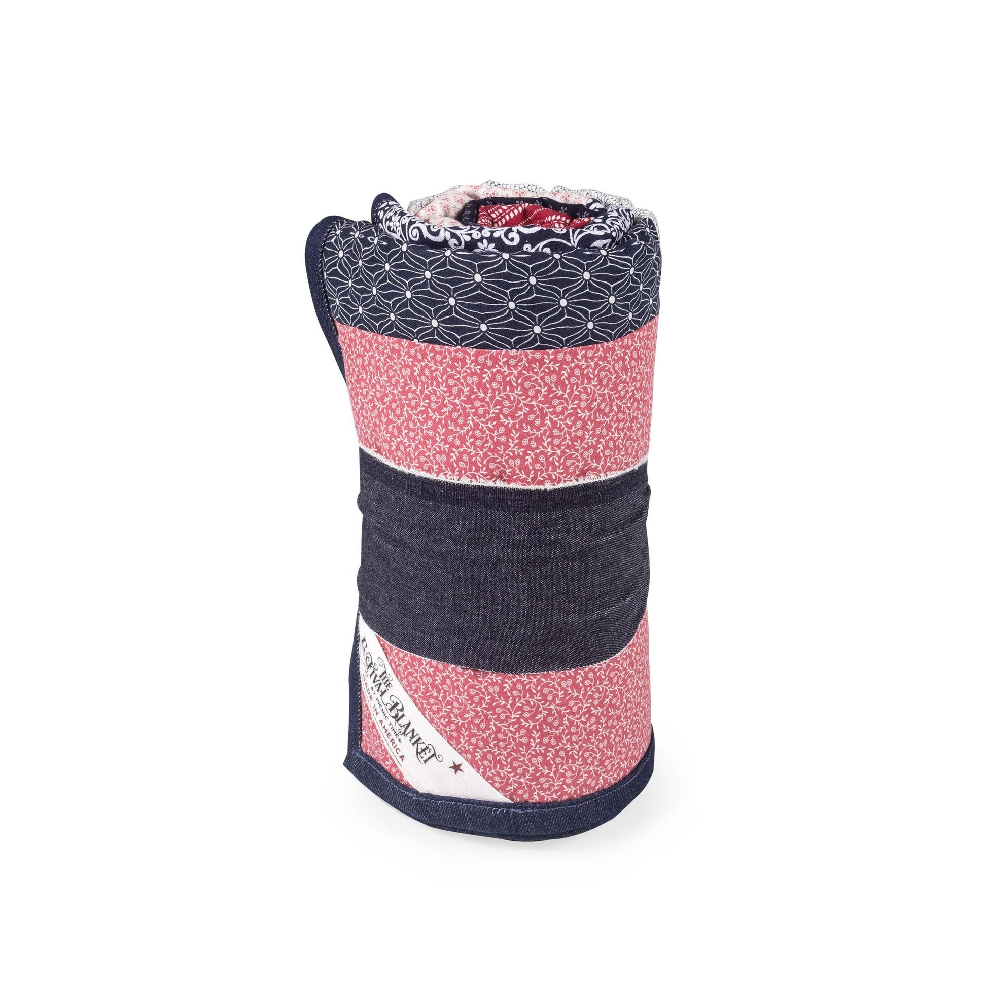 Picnic Time Festival Blanket Patchwork Amercian Made - Set of 2
