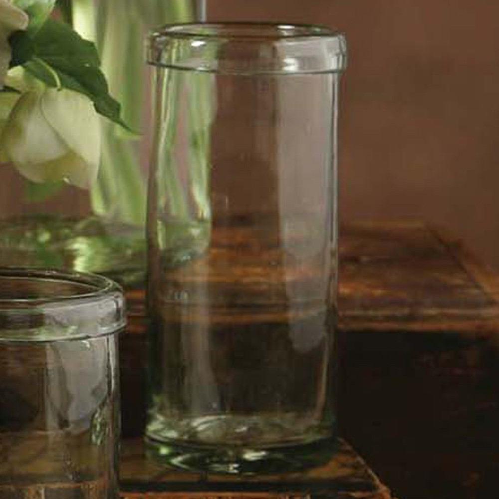 HomArt Banded Cylinder - Clear - Set of 4