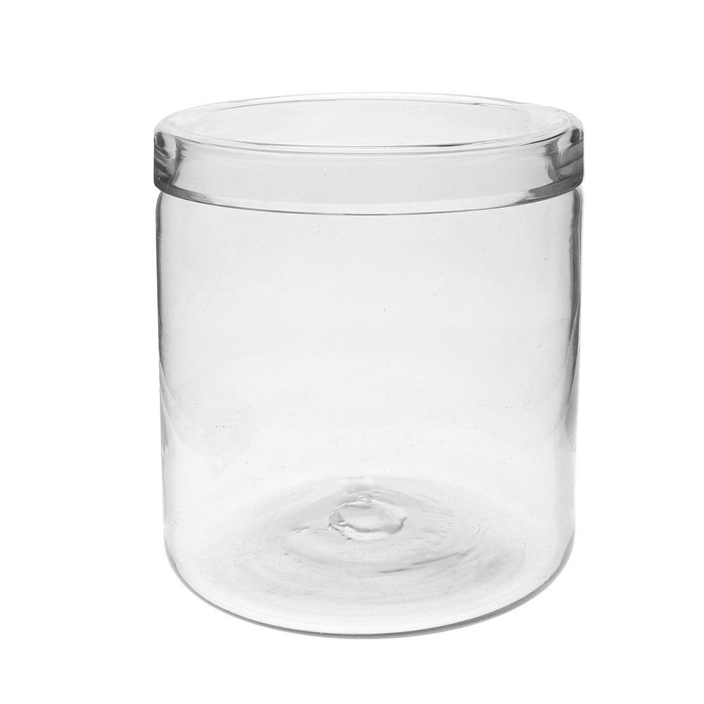 HomArt Banded Cylinder - Clear - 6.5x7 in