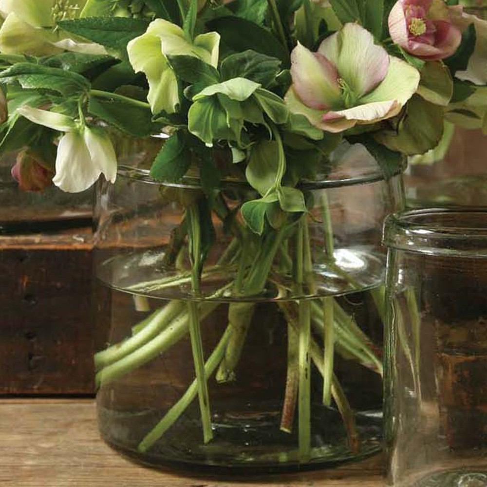 HomArt Banded Cylinder - Clear - Set of 4