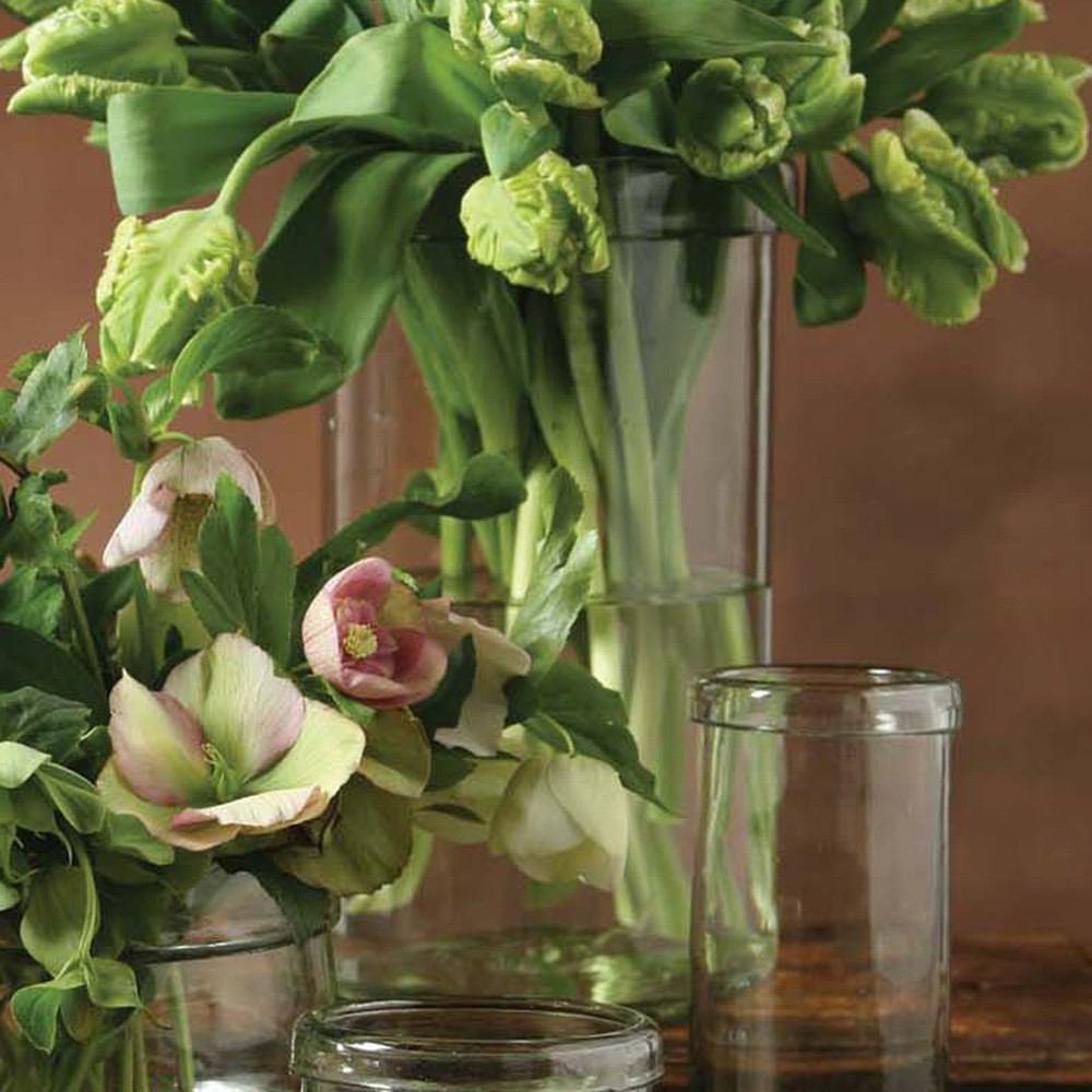 HomArt Banded Cylinder - Clear - Set of 4