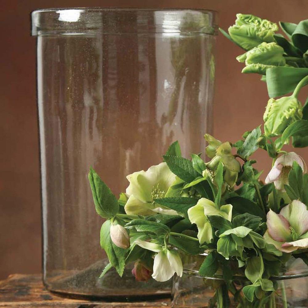 HomArt Banded Cylinder - Clear - Set of 4