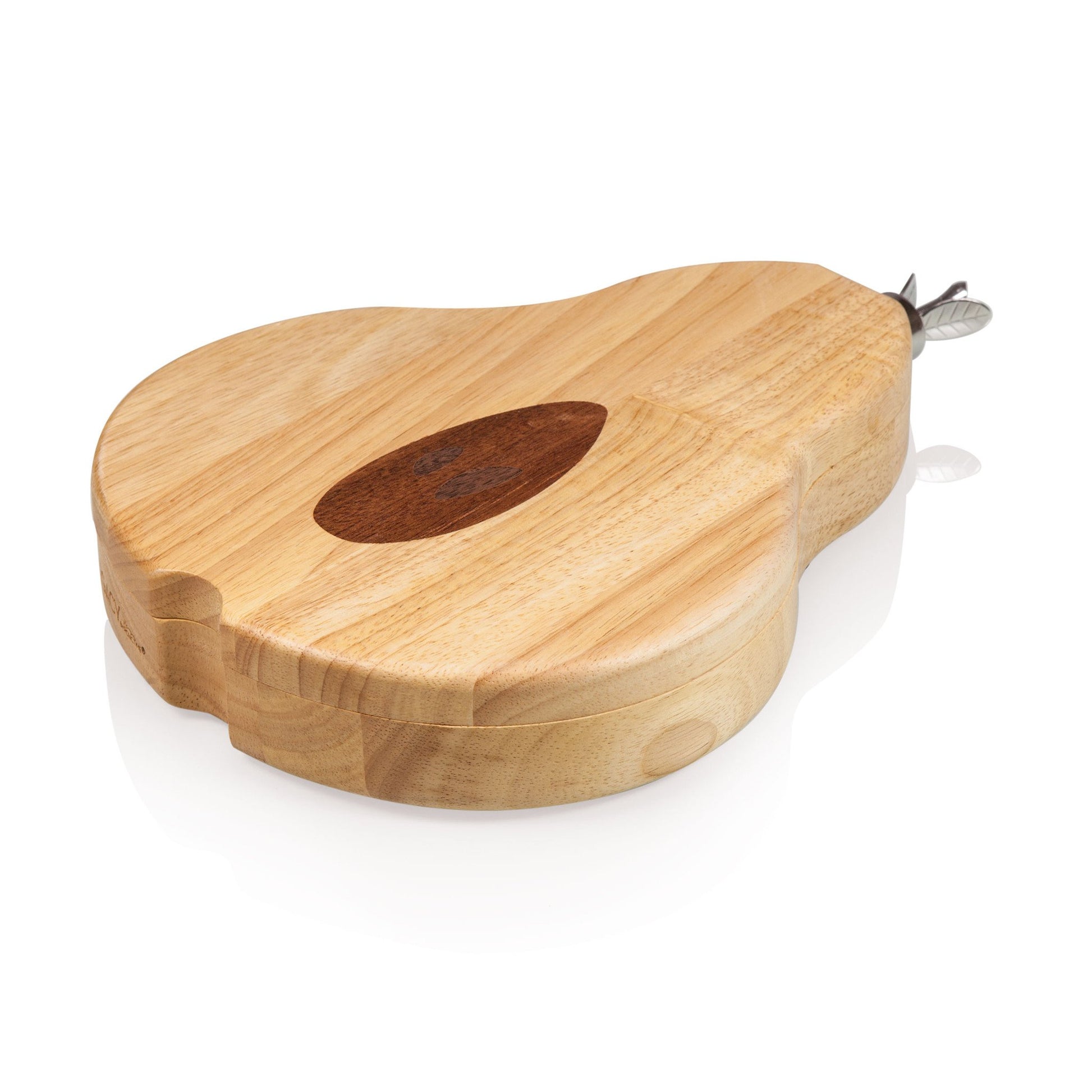 Picnic Time Pear Cheese Board and Tools Set - Set of 2