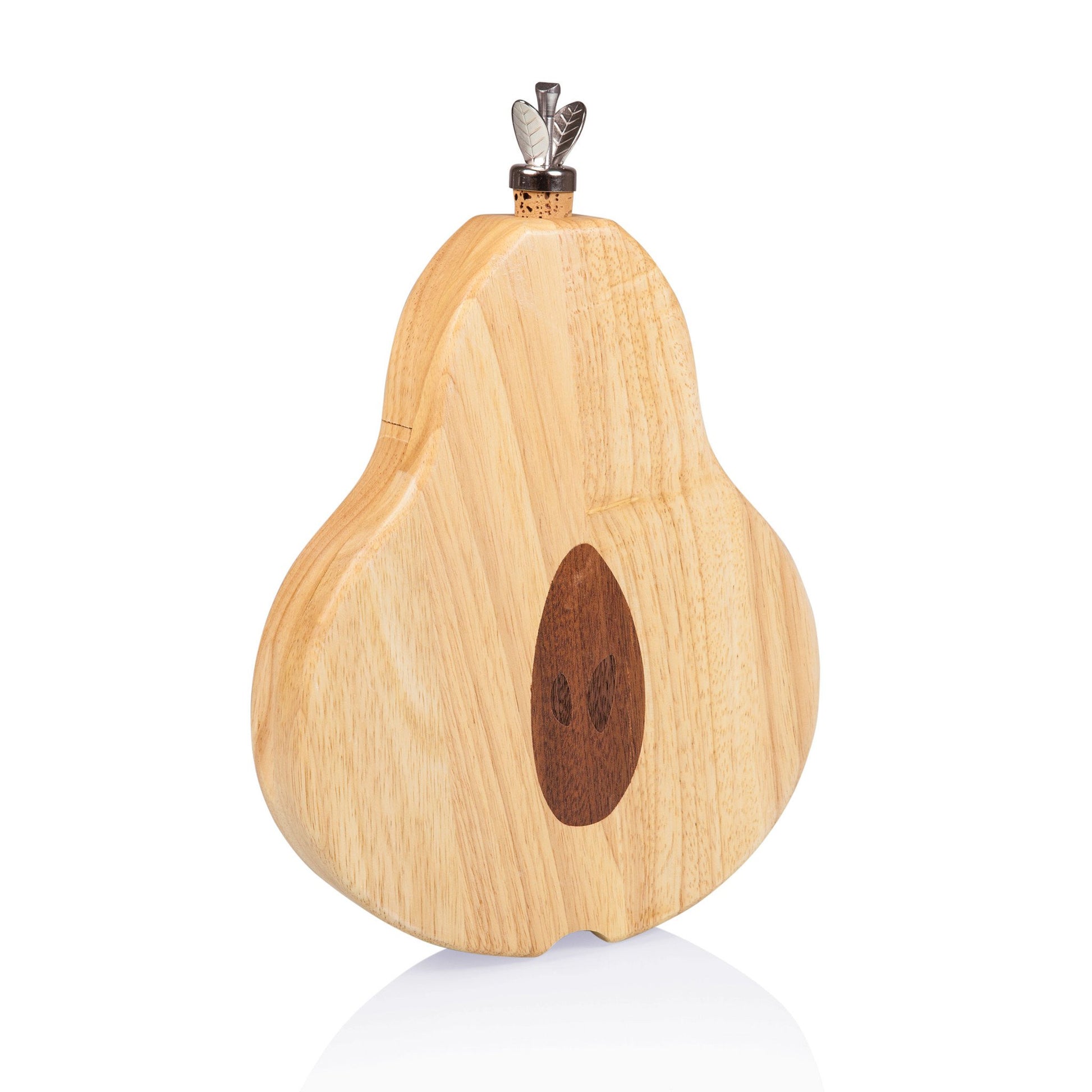 Picnic Time Pear Cheese Board and Tools Set - Set of 2