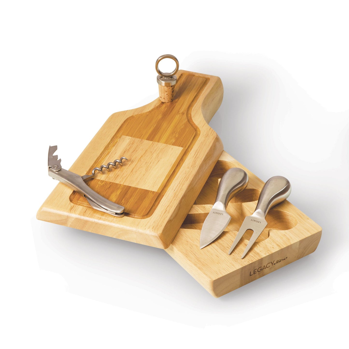Picnic Time Silhouette Cheese Board and Tools Set - Set of 2