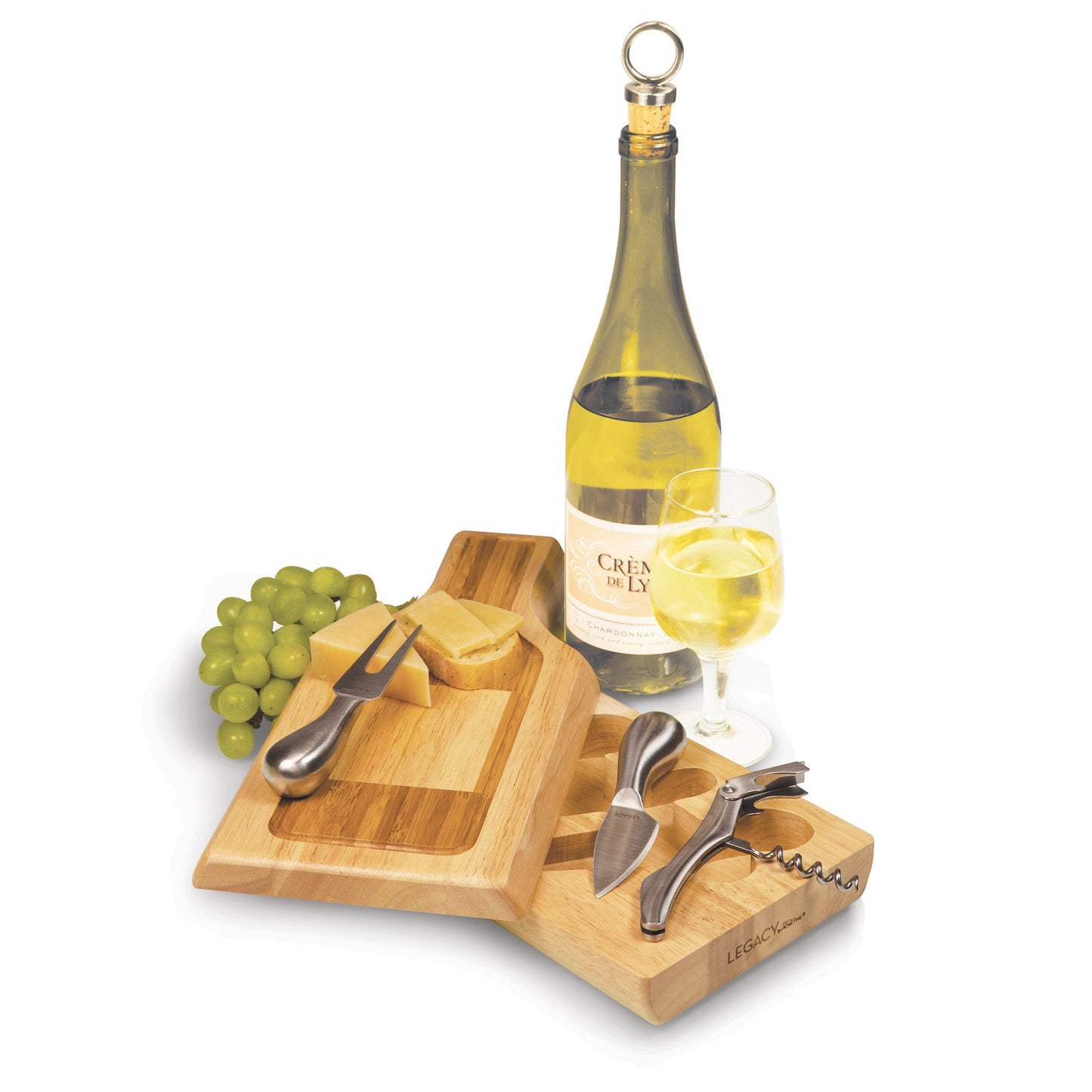 Picnic Time Silhouette Cheese Board and Tools Set - Set of 2