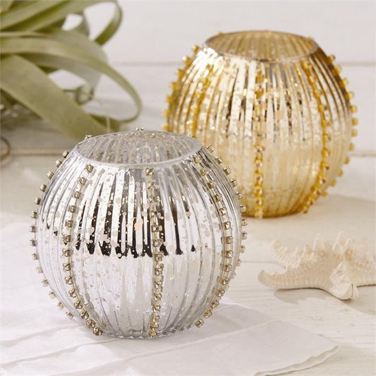 Two's Company Sea Urchin Candleholder