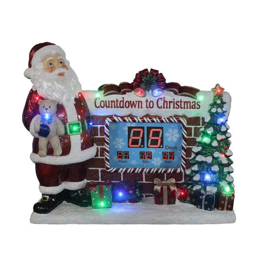 Santa Countdown Led Multi Lights And Music