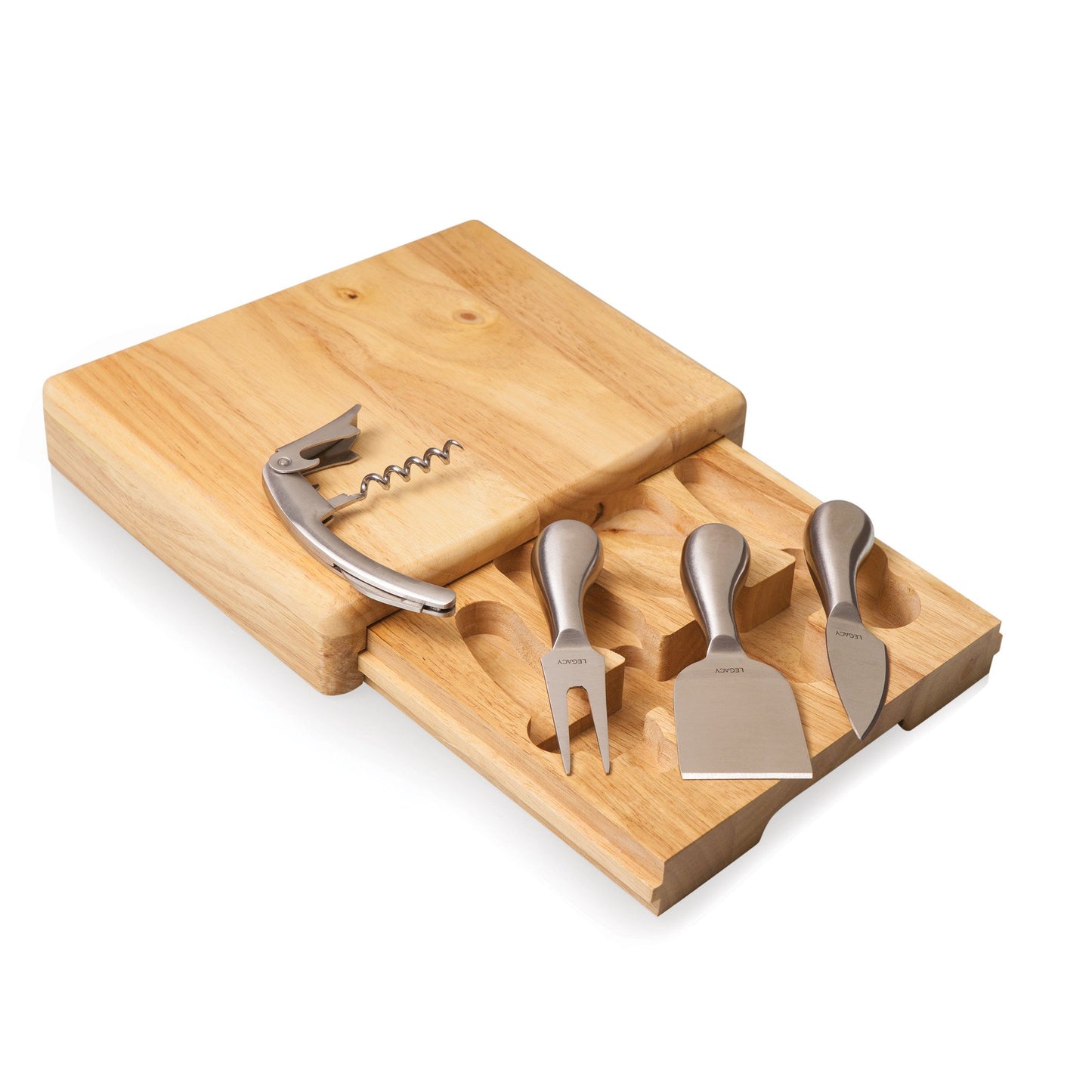 Picnic Time Festiva Cheese Board and Tools Set - Set of 2
