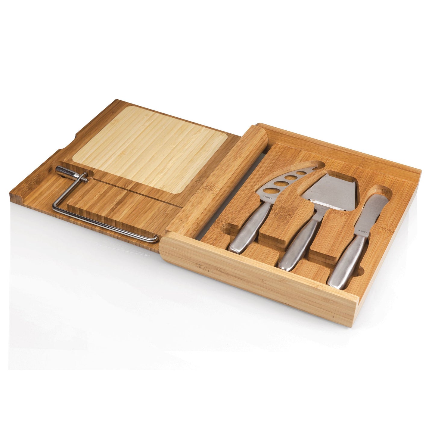 Picnic Time Soiree Folding Cheese Board and Tools Set - Set of 2
