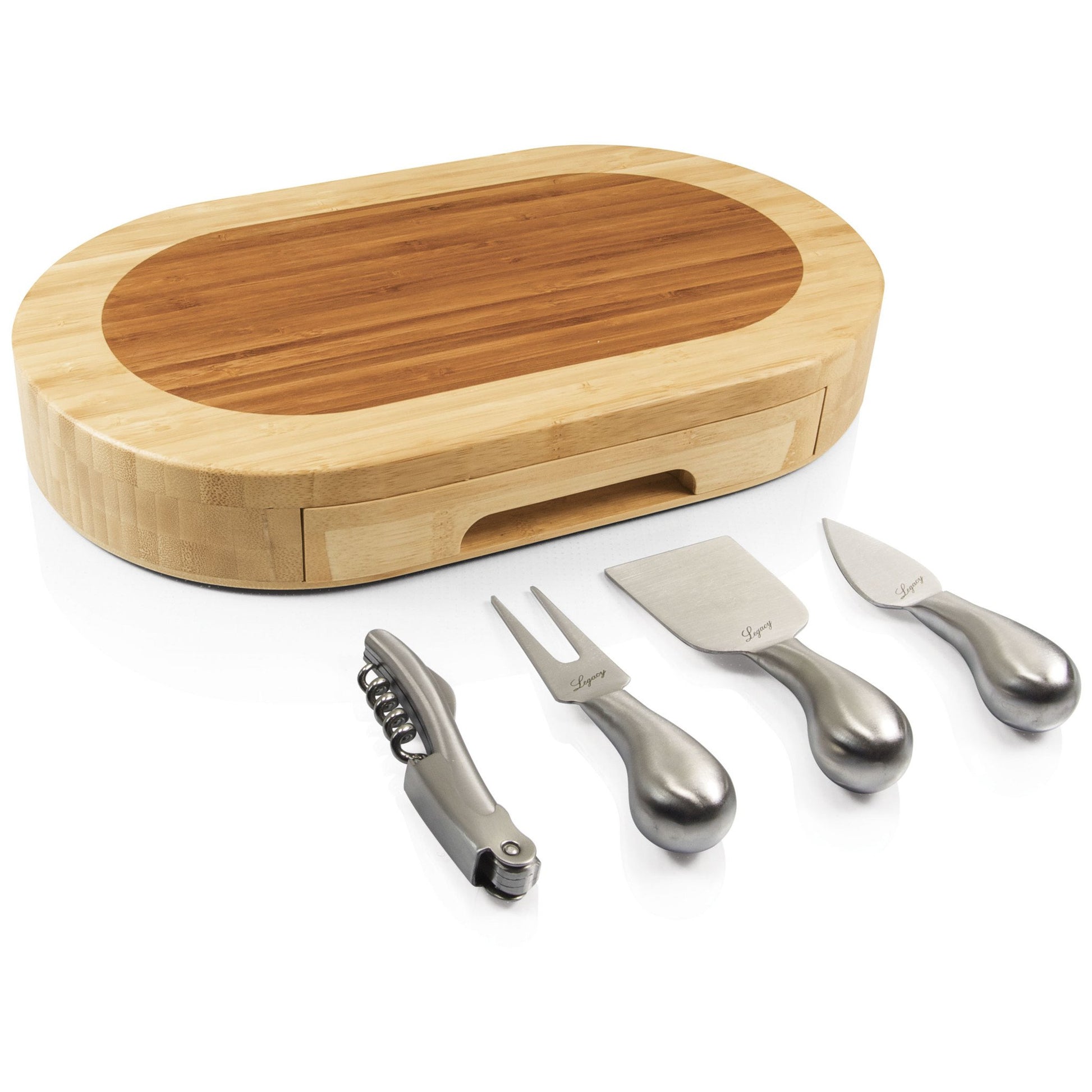 Picnic Time Formaggio Cheese Board and Tools Set - Set of 2