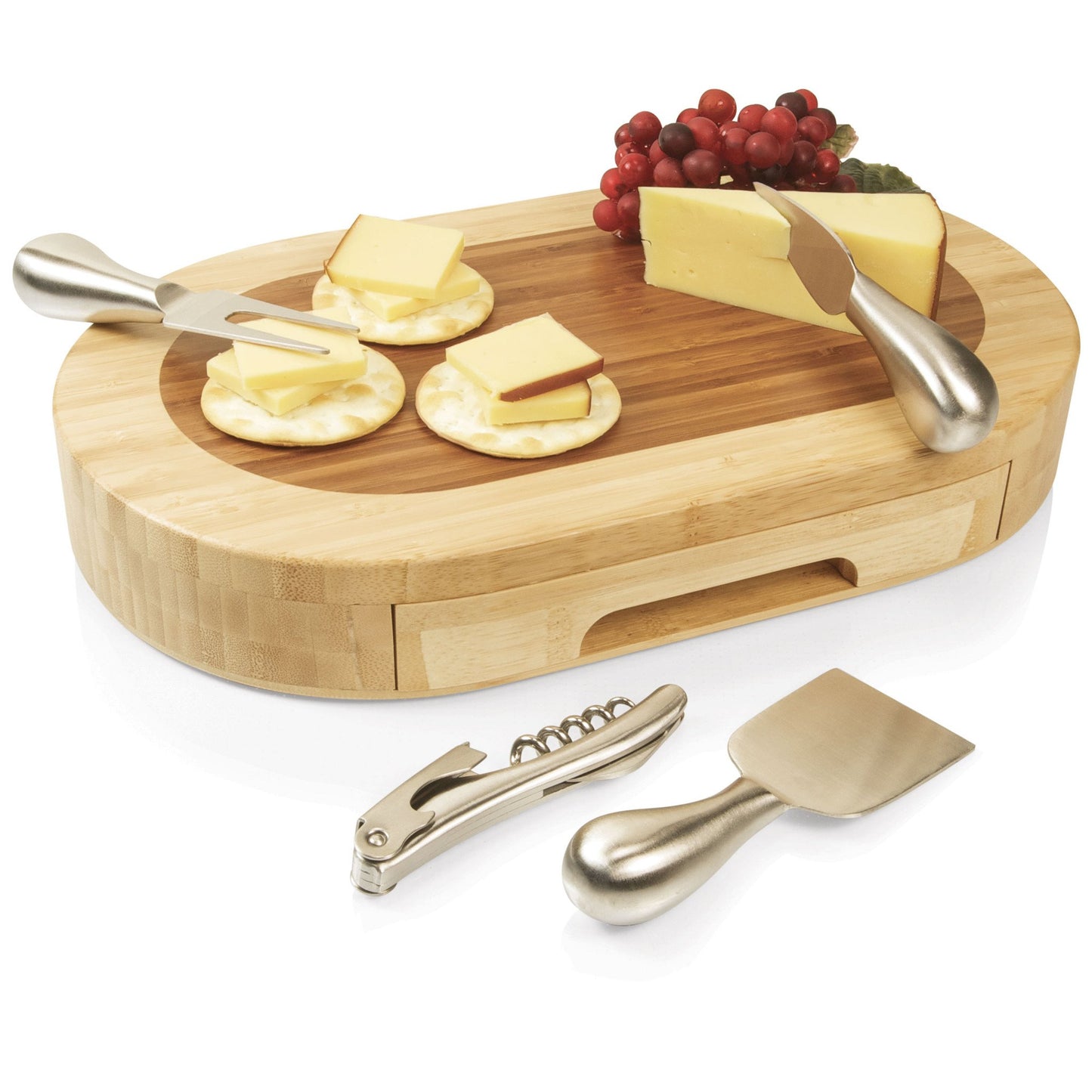 Picnic Time Formaggio Cheese Board and Tools Set - Set of 2
